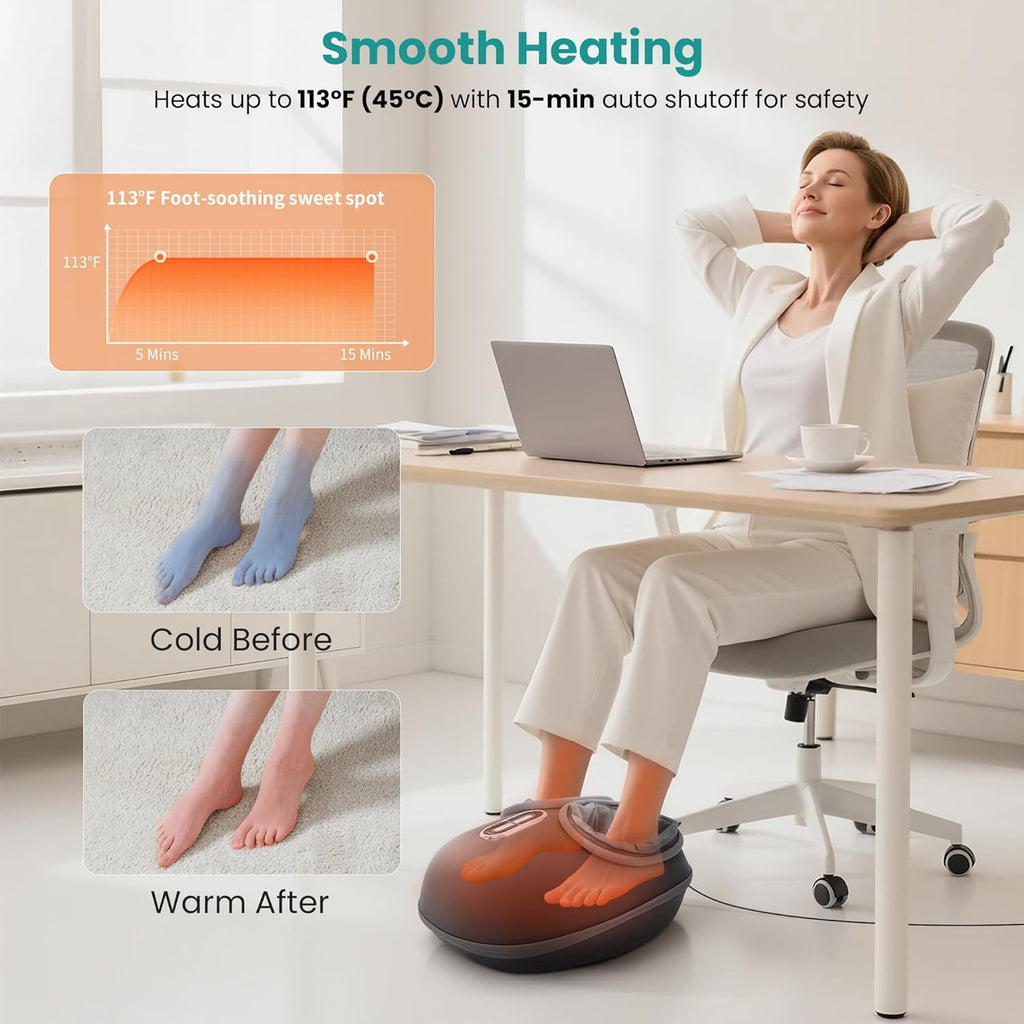 Massager with Heat, Eligible Deep Kneading Therapy Air Compression, Feet Massage Improve Blood Circulation Wellness S... - Image 3