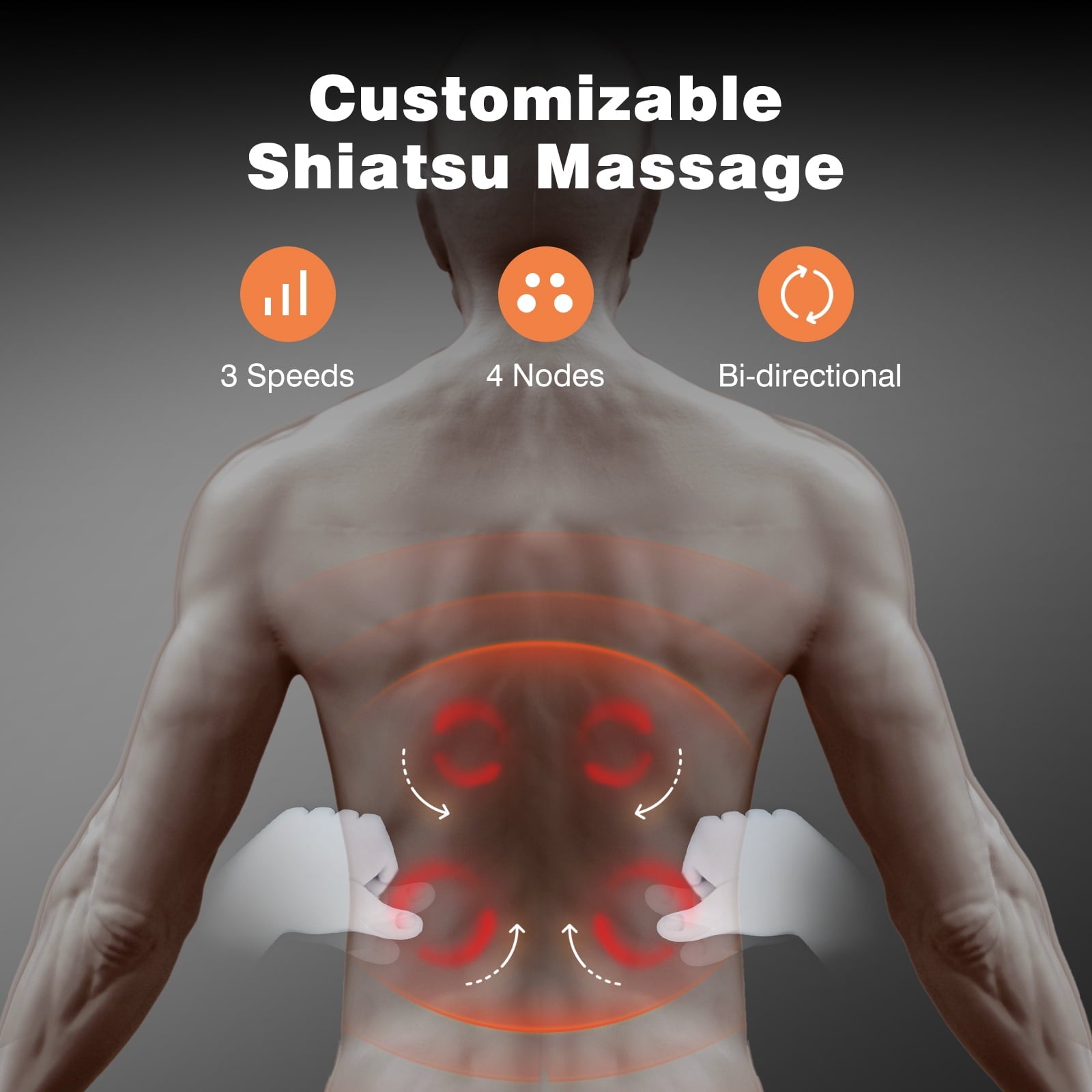 with Heat, s for Neck and , 3D Kneading Massage Pillow for Shoulder, Leg Muscle Pain Relief, Gifts for Mom Dad - Image 2