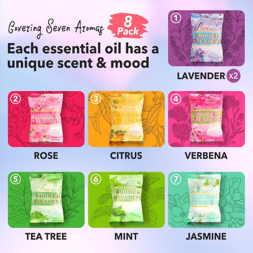 Aromatherapy - 8 Pcs Bomb with Essential Oil for Home , Self-Care Relaxation, Valentines Day Birthday Gifts for Women - Image 2