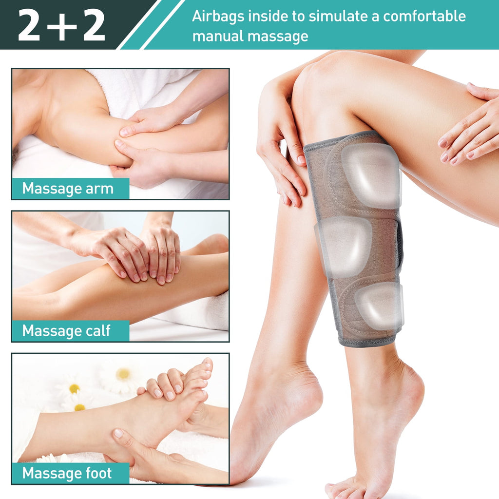 for Circulation, Air Compression for Calf Foot s Muscle, 3 Modes 3 Intensities and Heat Calf Wraps for All Size,Relie... - Image 3