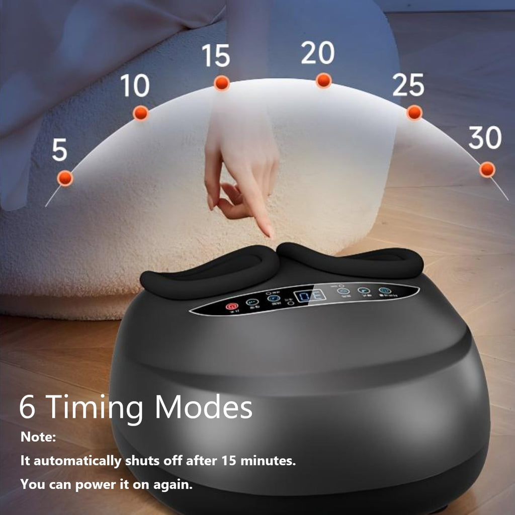 Machine with Heat & 5 Deep-Kneading Modes, 5 Massage Levels & Timer, Remote Control Deep Kneading Machine for Plantar... - Image 5