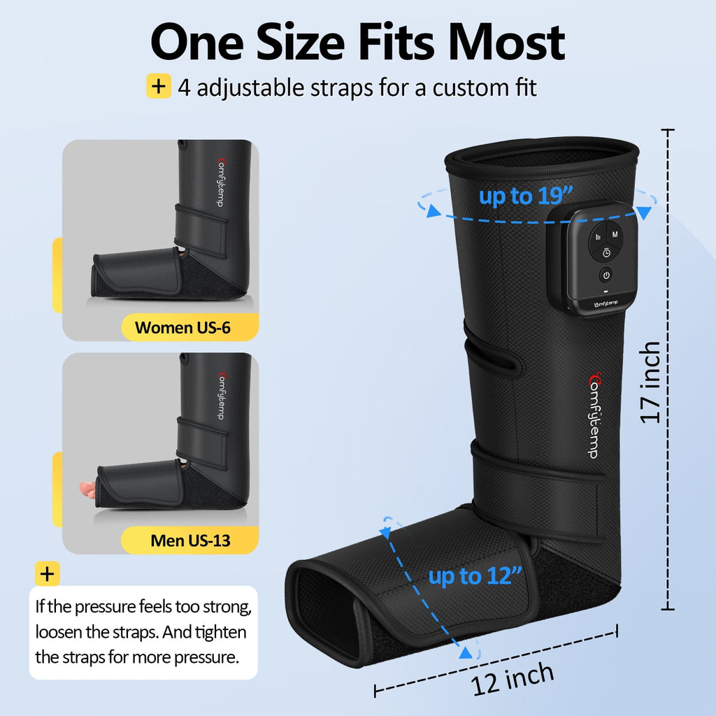 for Circulation,Portable and Foot Compression with 5 Intensities 3 Modes, One Size - Image 5