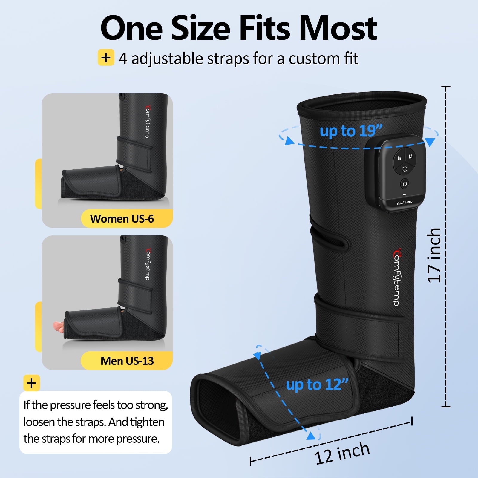 for Circulation,Portable and Foot Compression with 5 Intensities 3 Modes, One Size - Image 5