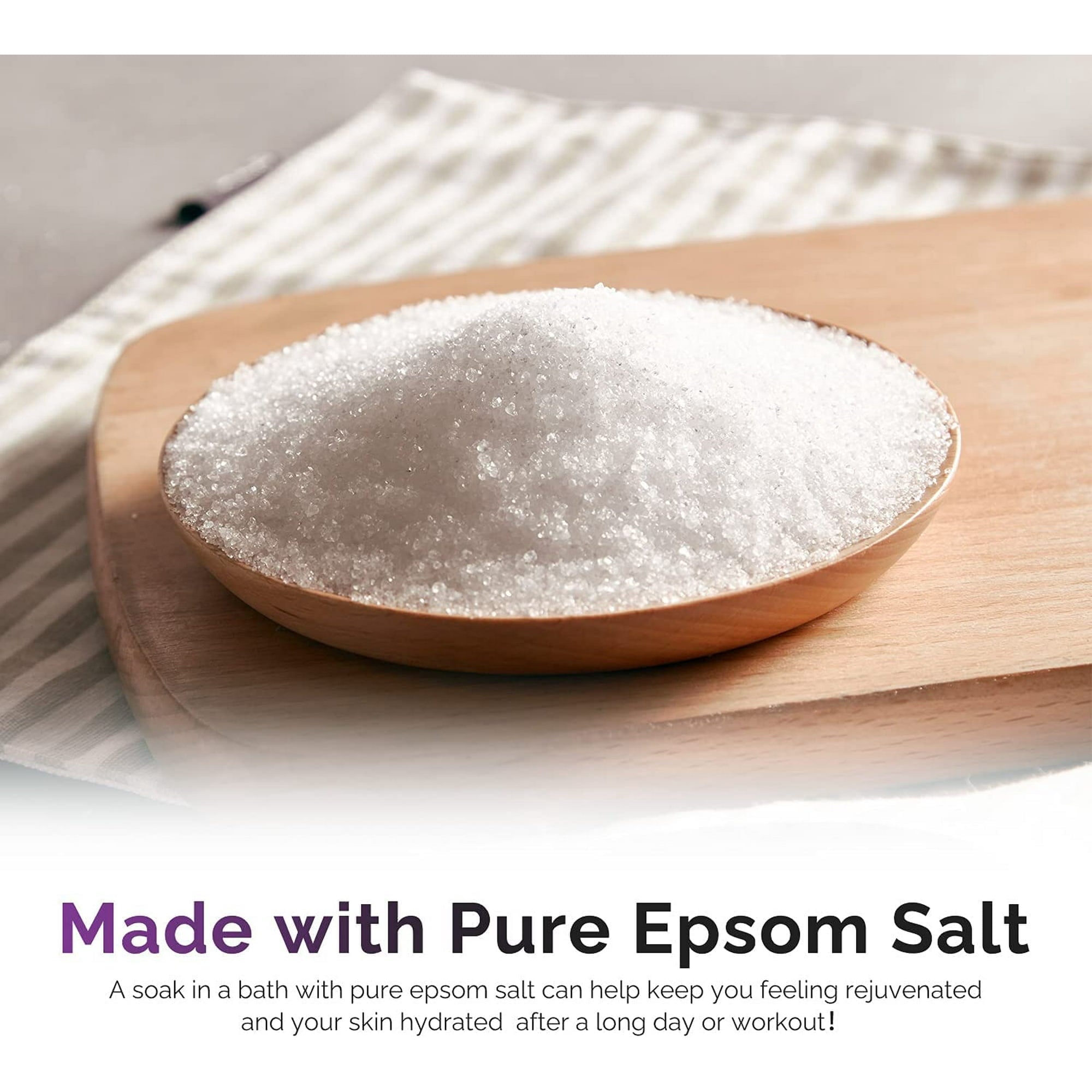 with Pure Epsom Salt - Chamomile Rose Lavender Set, Relaxing Holiday Birthady Gifts for Her, 3 Pack 49.8 fl oz - Image 4