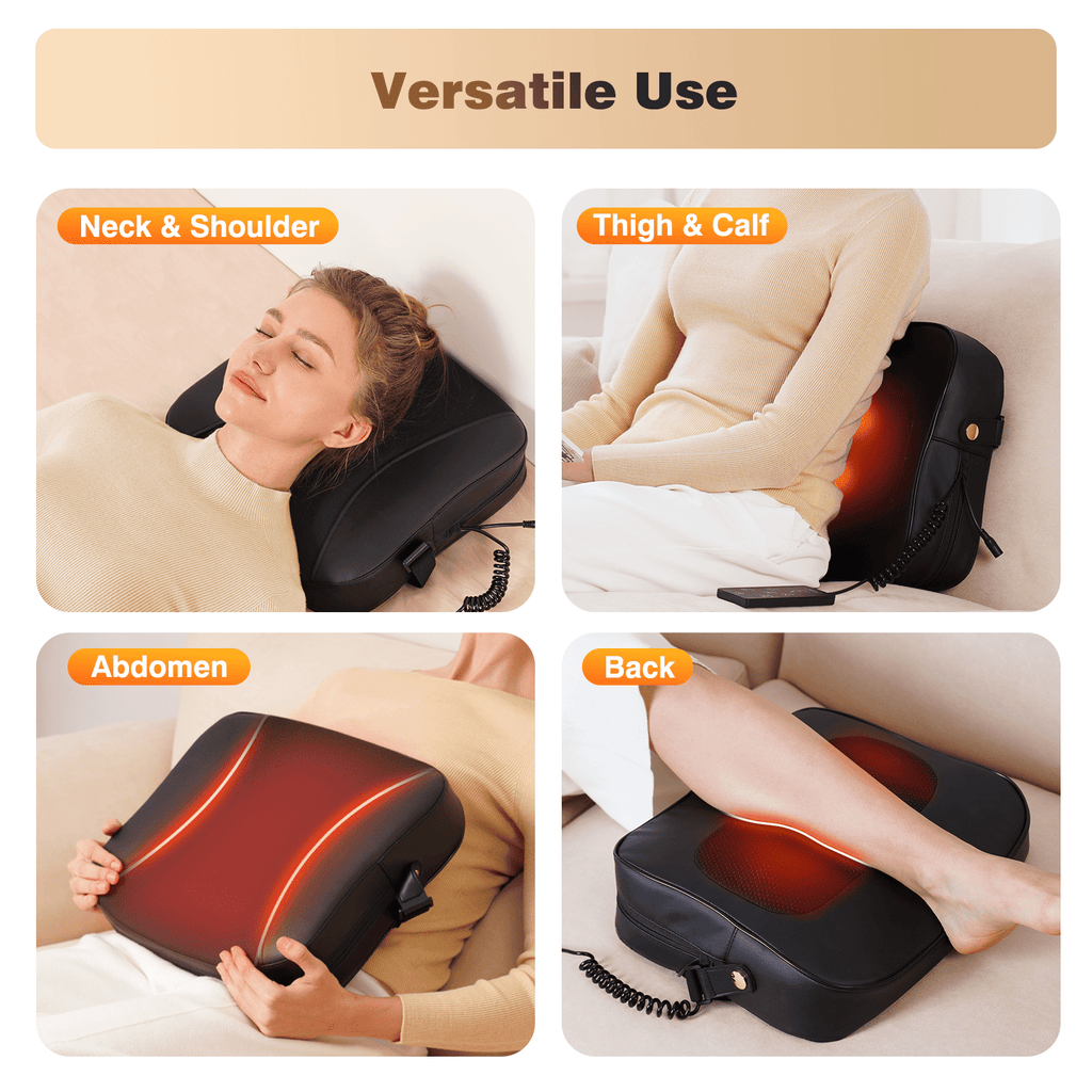 and Neck Massager with Heat, Deep Tissue Kneading Pillow for Office Chair, Gifts for Mom Dad - Image 6