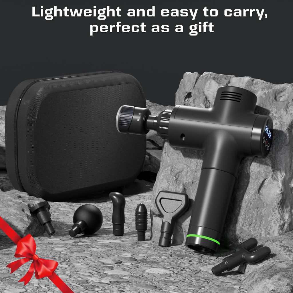 Heat and Cool Muscle r for Back Pain Relief, Hot Cold Percussion r, Muscle r for Athletes, Quiet Travel r with 7 Repl... - Image 5