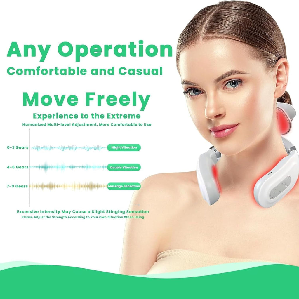 Pro 2.0 Neck Massager with 4 Heat Heads & Vagus Nerve Stimulator, Cordless Electric Massage for Neck Shoulder, 6 Mode... - Image 5