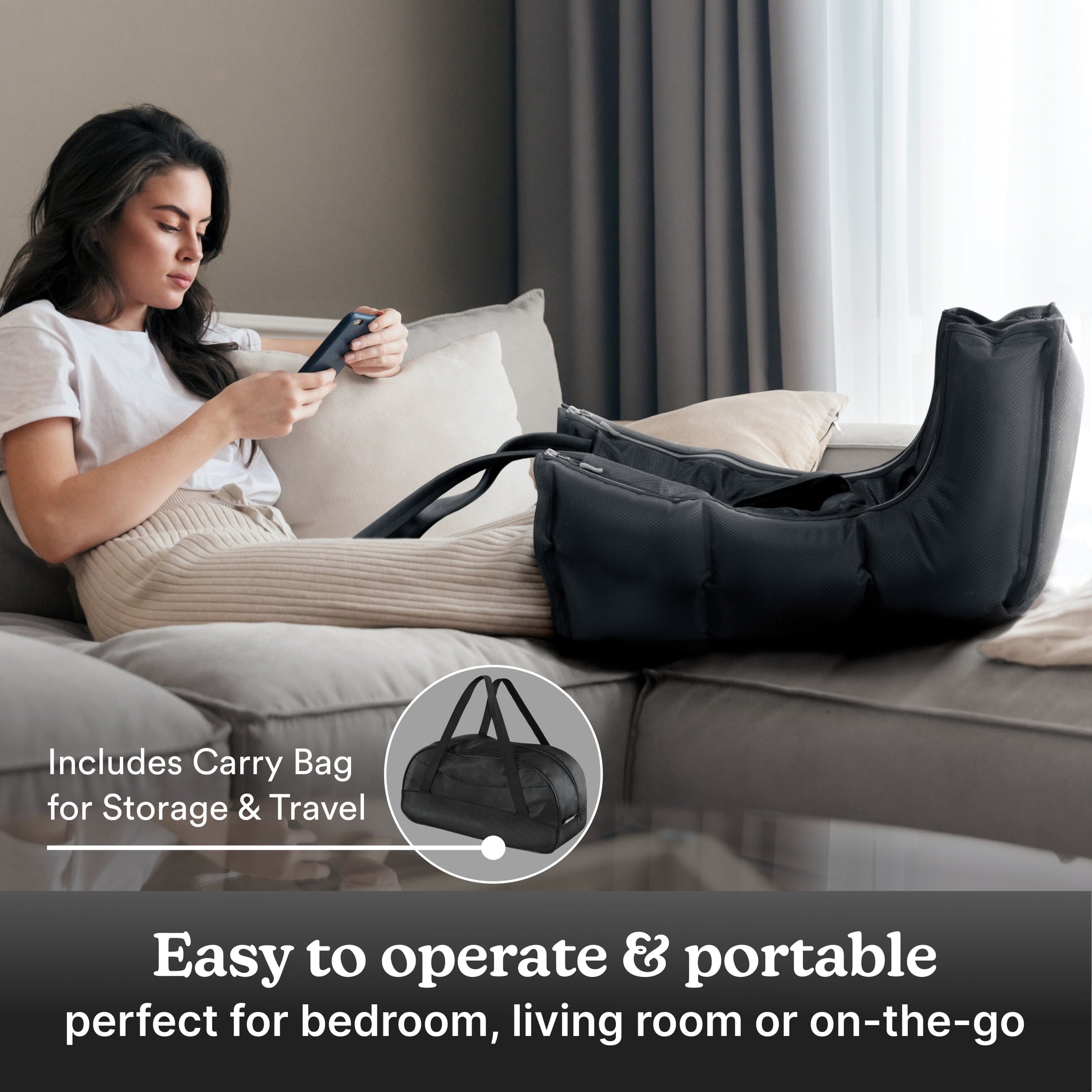 Leg Air Compression System, Multi Massage Zones,SR-174H - Image 5