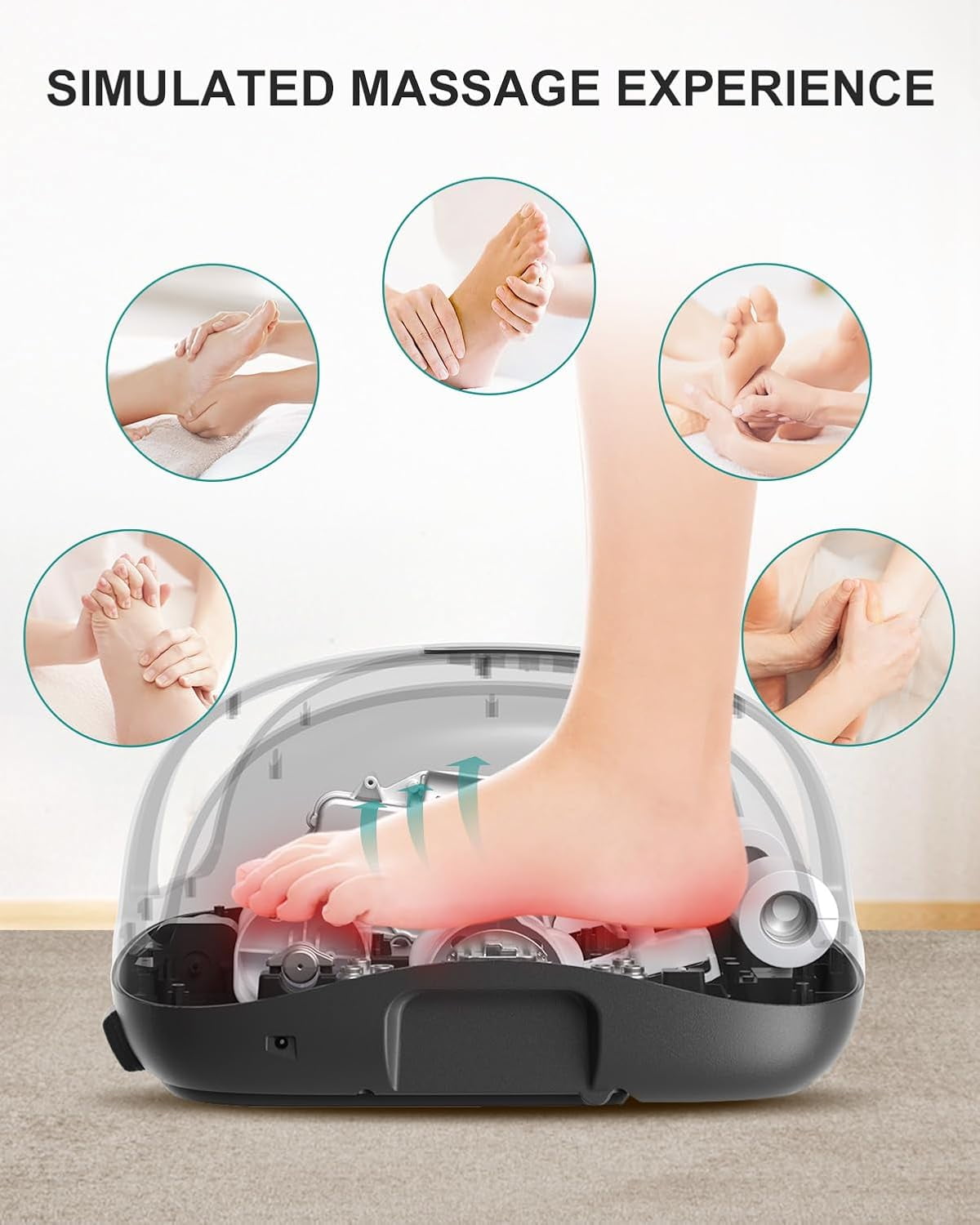 Massager with Heat and Vibration, Electric Massager with Air Compression and App Control for Home Use - Image 3