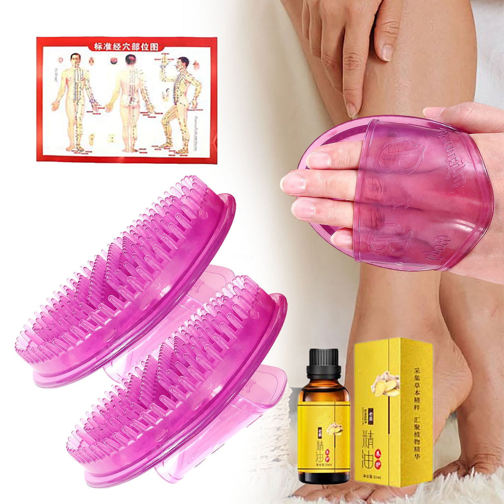 Pressure , Beauty Salon Tools for Full Body r Relaxation, 2Pcs With 30ml Essential Oils - Image 2