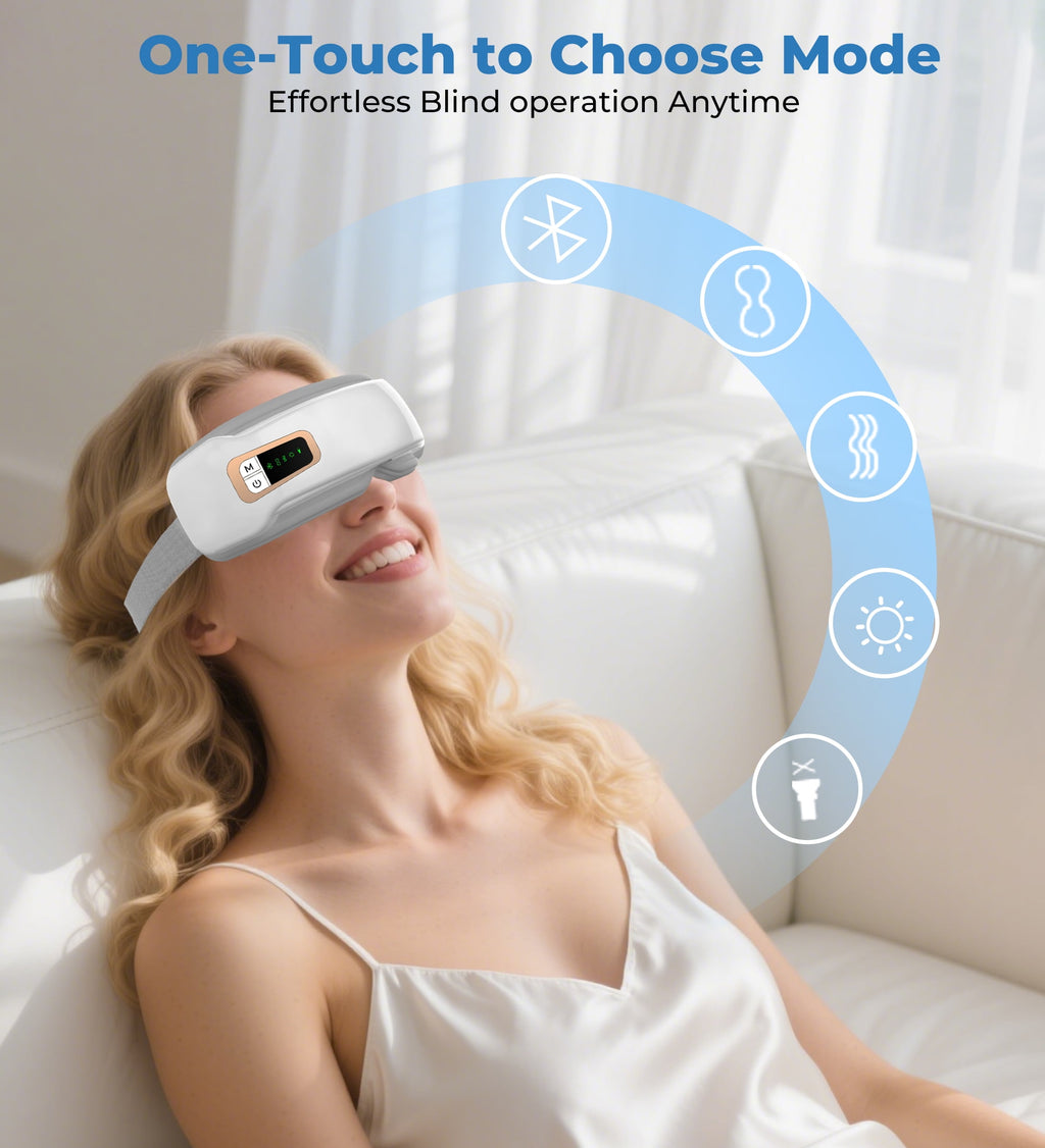 with Air Compression for Relax Care, Heated Mask with Bluetooth Music, Fathers Day Birthday Gifts for Mom Dad Women Men - Image 5