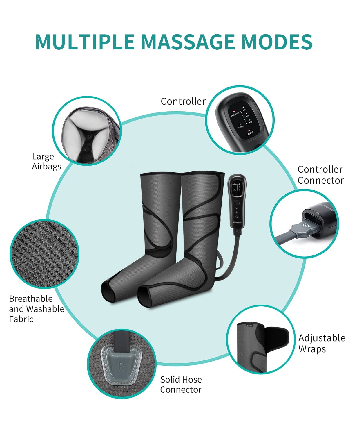 for Circulation, and Foot Compression with 3 Intensities 2 Modes 2 Extensions - Image 5