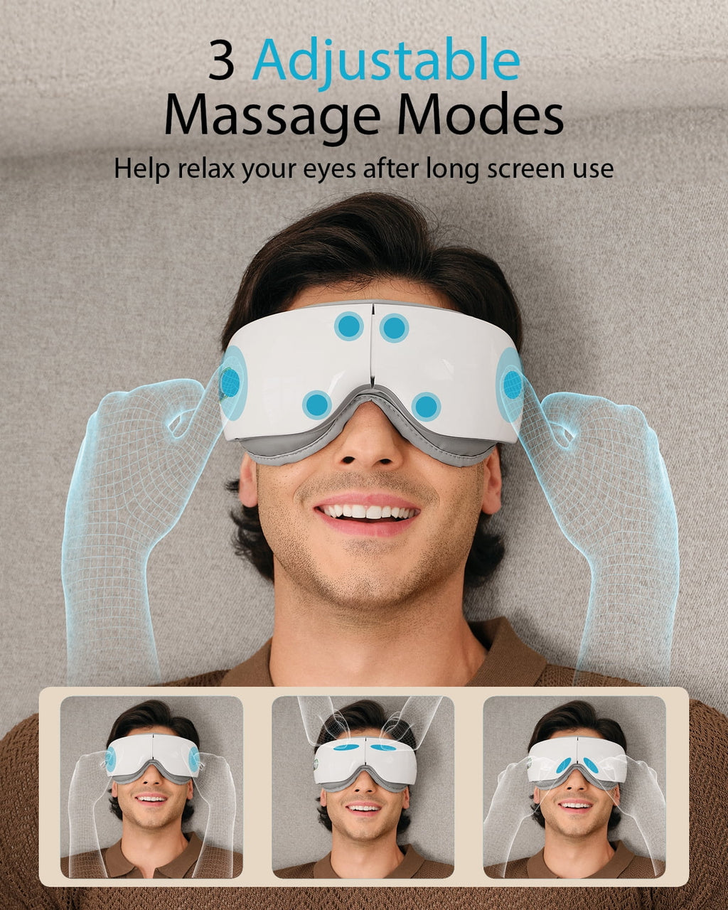 Massager Relaxing Spa with Heat & Compression, Ultra-Quiet, Perfect Christmas Gift for Men & Women - Image 3