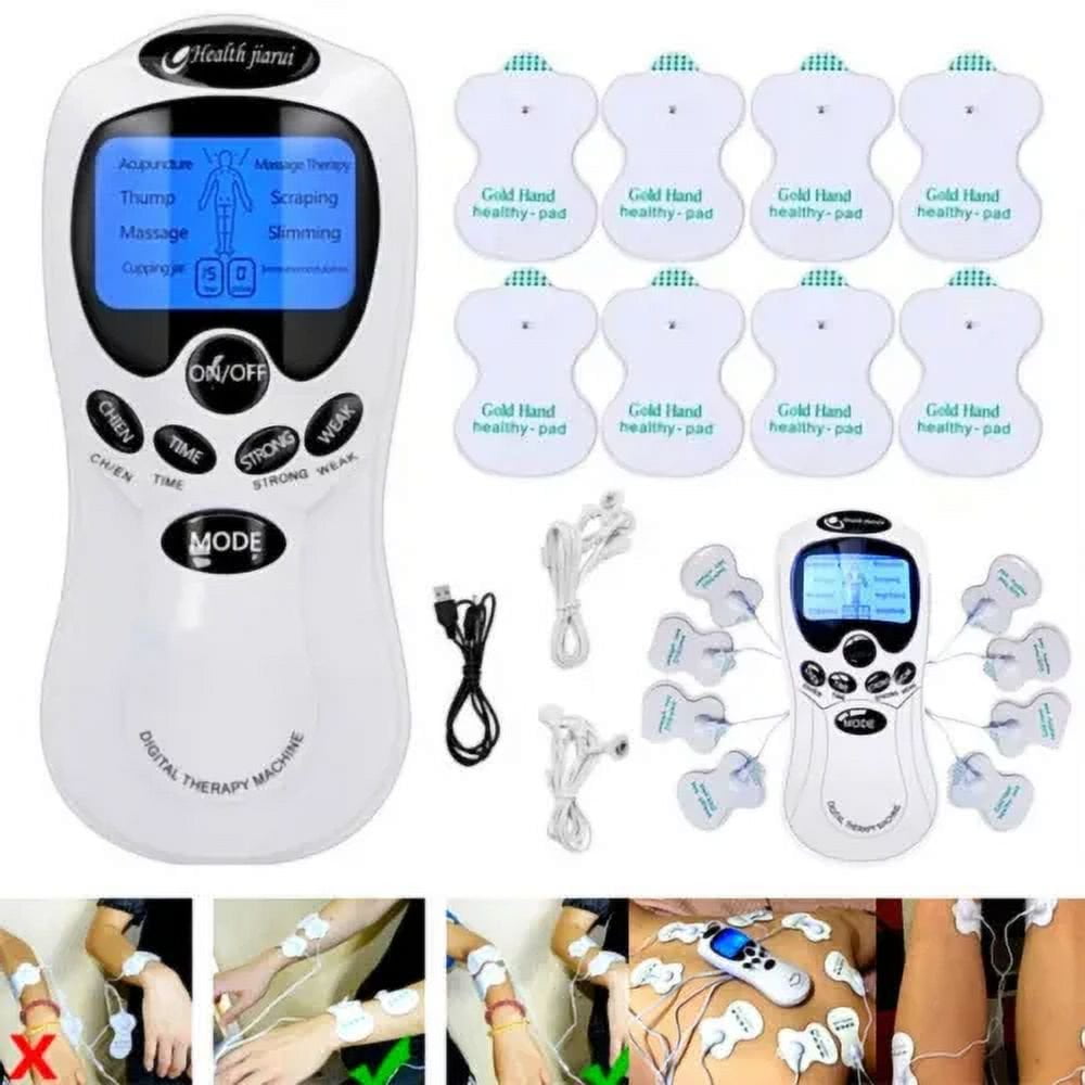 Electronic Pulse Massager for Electrotherapy Pain Therapy Muscle Stimulator Massager, 8 Modes and 4 Pads, Electric Ma... - Image 2