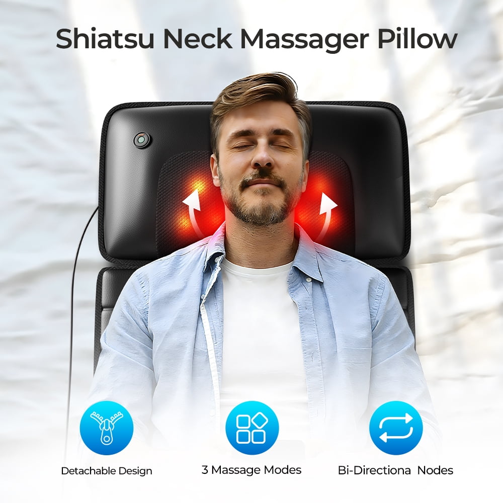 Electric Full Body Massage Mat with Heat Function, 10 Vibration Motors, 9 Intensities, Detachable Pad, Deep Pain Reli... - Image 2