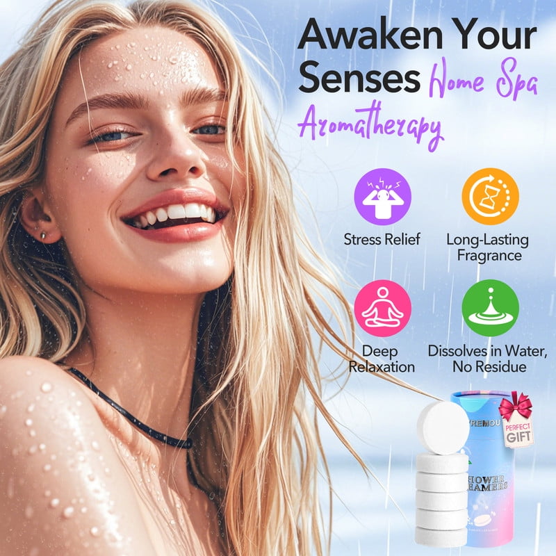 Aromatherapy - 8 Pcs Bomb with Essential Oil for Home , Self-Care Relaxation, Valentines Day Birthday Gifts for Women - Image 5