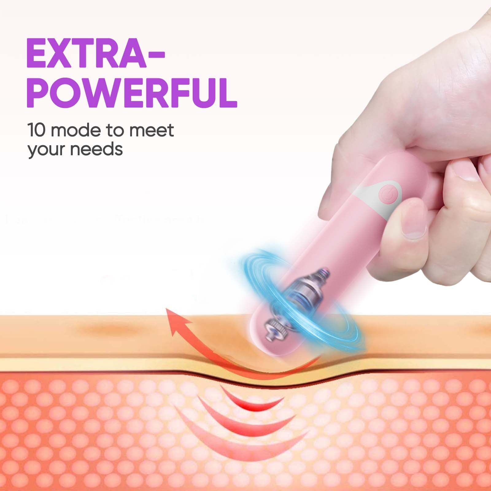 with Heat, Portable with 10 Modes & 16 Levels, Relaxation at Home, Office, Travel - Image 3