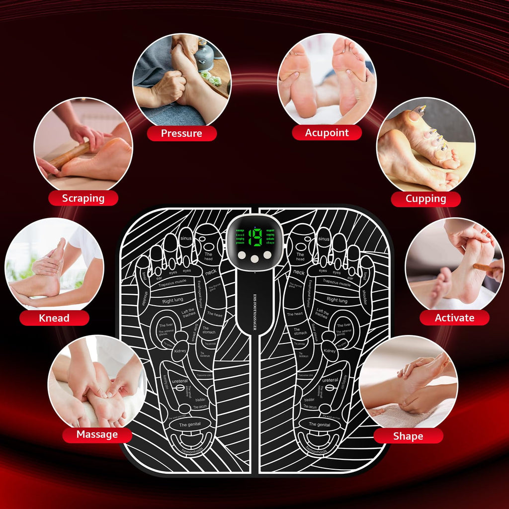 Massager with Remote Control, Feet-Massager-for-Plantar-Fasciitis, Neuropathy-Pain-Relief for Feet and Improved Circu... - Image 4