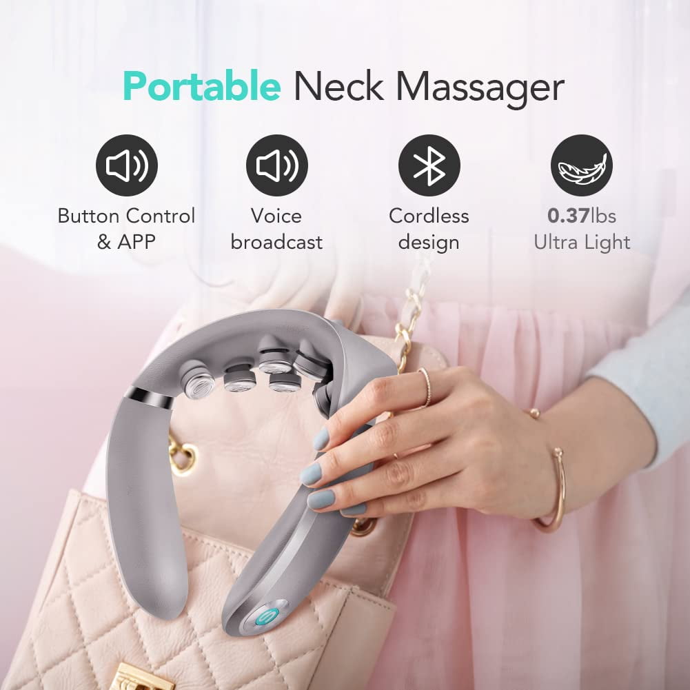 with Heat, Cordless Vibration Infrared Deep Tissue for Pain Relief, Portable Electric Smart Relaxer Use at Car Home O... - Image 5