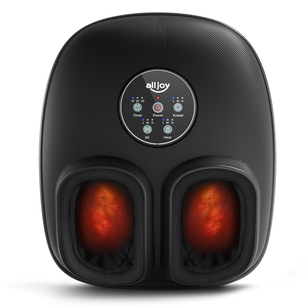 Machine with Heat, Air Compression, Deep Kneading Shiatsu for Tired Blood Circulation, up to Size 12, Relax for Home ...