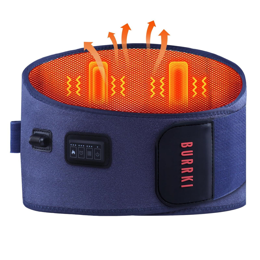Pad for Back Pain Relief, 47-60" Lower Back Massager with 3 Heat & 3 Timer & 5 Vibration, Heated Back Lumbar Support ...