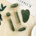 Facial Tools Set of 3 - Large Bian Stone for Face & Body Massage - Glowing Massage Tool & Body Set for Daily Skincare...
