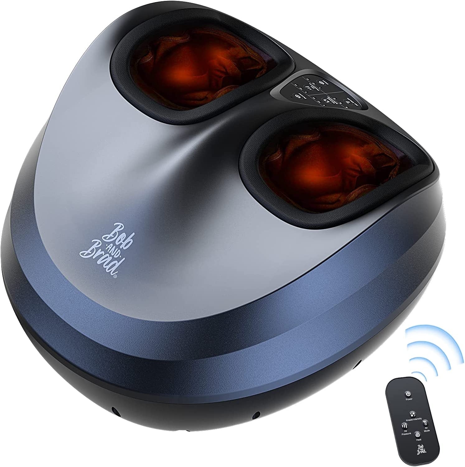 Shiatsu Foot Massager with Heat Remote, Deep Kneading Therapy with 4 Level, Improve Foot Wellness, Fits Feet up to Me...