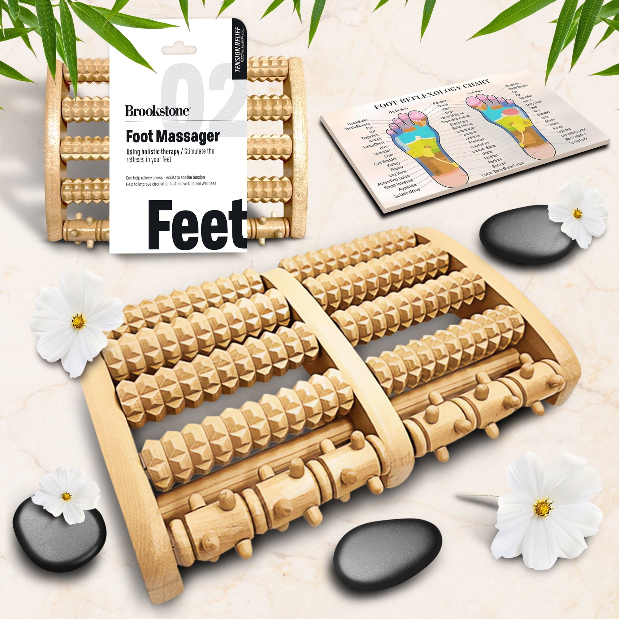 Massager for Plantar Fasciitis Relief Wooden Massage