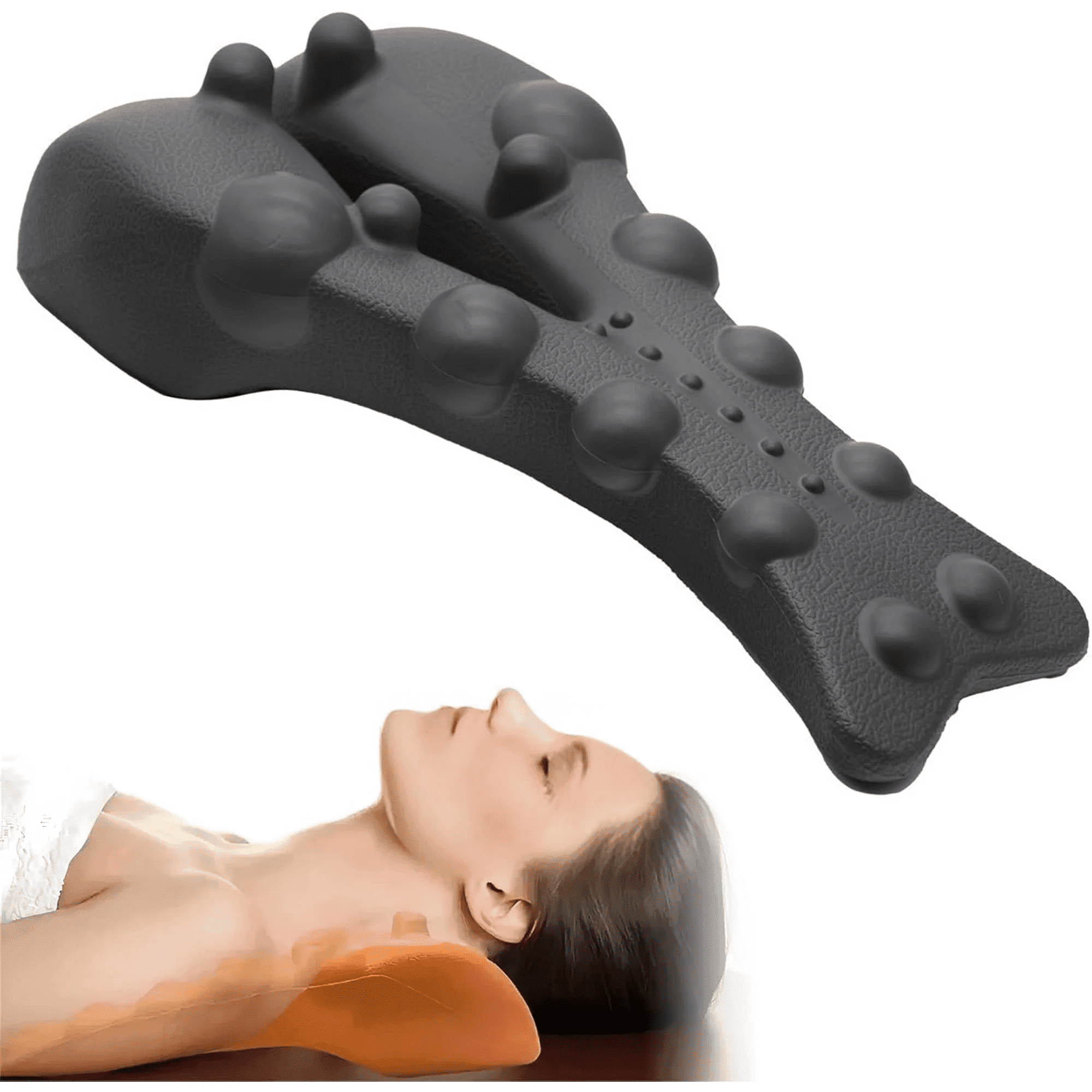 Massager - Occipital Release Tool, Neck Release Pressure Massage to Shoulder Blade (Black)