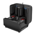 2 in 1 Foot Massager Machine & Ottoman Foot Rest Shiatsu Calf and Foot Massager with Heat Black