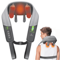 Neck and Shoulder Massager with Heat, Shiatsu Kneading Back Massagers for Pain Relief