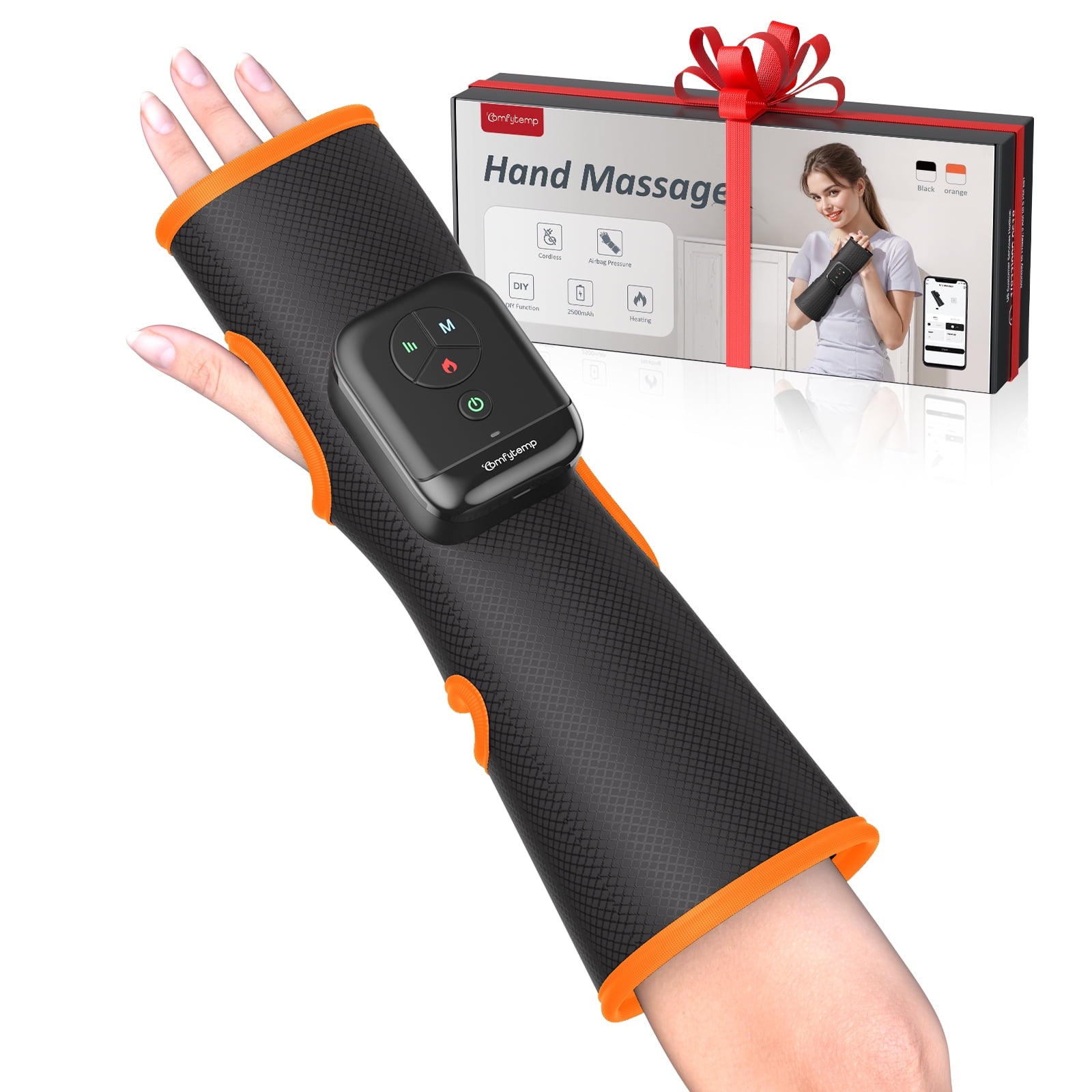 with Compression and Heat, Cordless Wrist for Pain Relief, Arthritis and Carpal Tunnel, Ideal Gifts