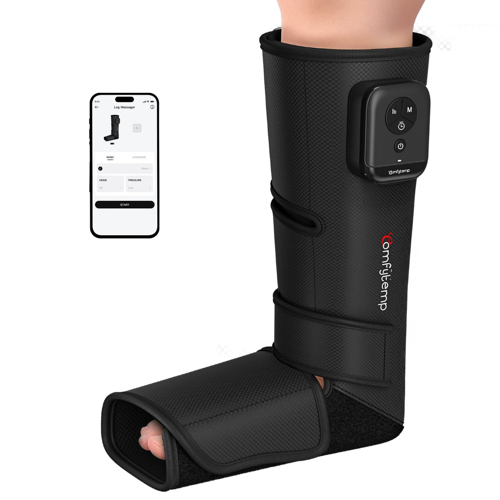 for Circulation,Portable and Foot Compression with 5 Intensities 3 Modes, One Size