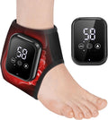 with Heat, Heating Pad for Relief, Electric Foot Heated Brace with 3 Heat Levels, 3 Vibration Modes, Relax for Left a...