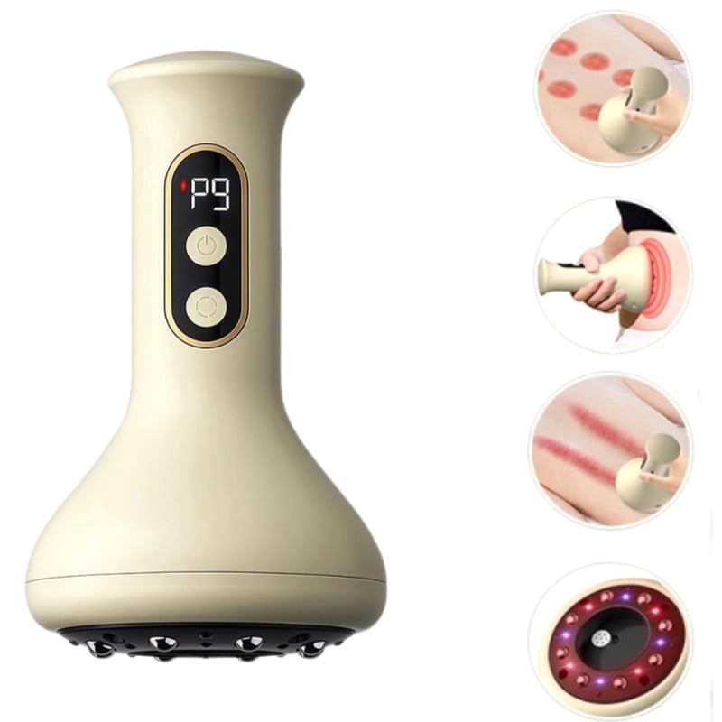 Tool, Electric Gua Sha Tool with 9 Suction Modes, 4-in-1 Machine for Arms,Legs,Back Used at Home, Rechargeable & Inte...