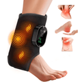 massager with Heat, Ankle Brace Wrap Warmer with 6 Heat & 3 Vibration, 3 Timer Settings, 3000mAh Battery, Ankle Heati...