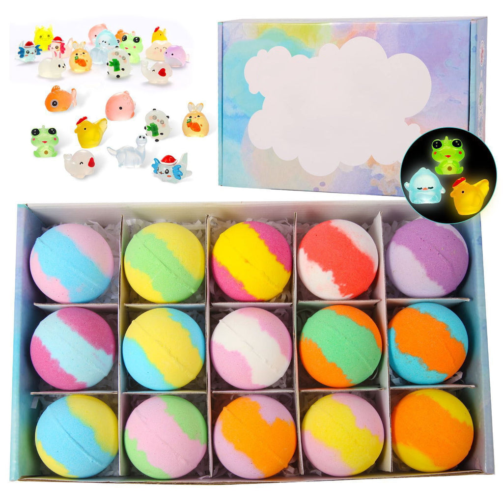 Color Palette Bath Bomb Gift 15 Pcs Each Natural Essential Oils Fizzy Bubbles For Spa Relaxation And Thoughtful Gifti...