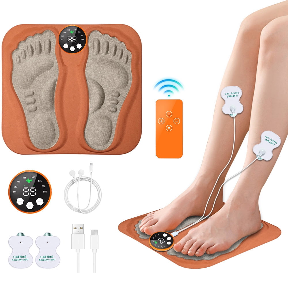 Electric Foot Massager Mat Pad USB Portable Rechargeable for Men Women 6 Modes 29 Intensity Levels