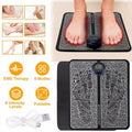Pad Electric Stimulator r Unit Rechargeable Leg Reshaping Muscle Pain Relax Mat w/ 6 Modes 9 Intensity Levels