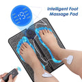 Mat,Feet Electric 8-Mode 19-Level Electrode Massage Mat with 2 Pairs of Electrode Pads,Portable Legs Pad Mat Black
