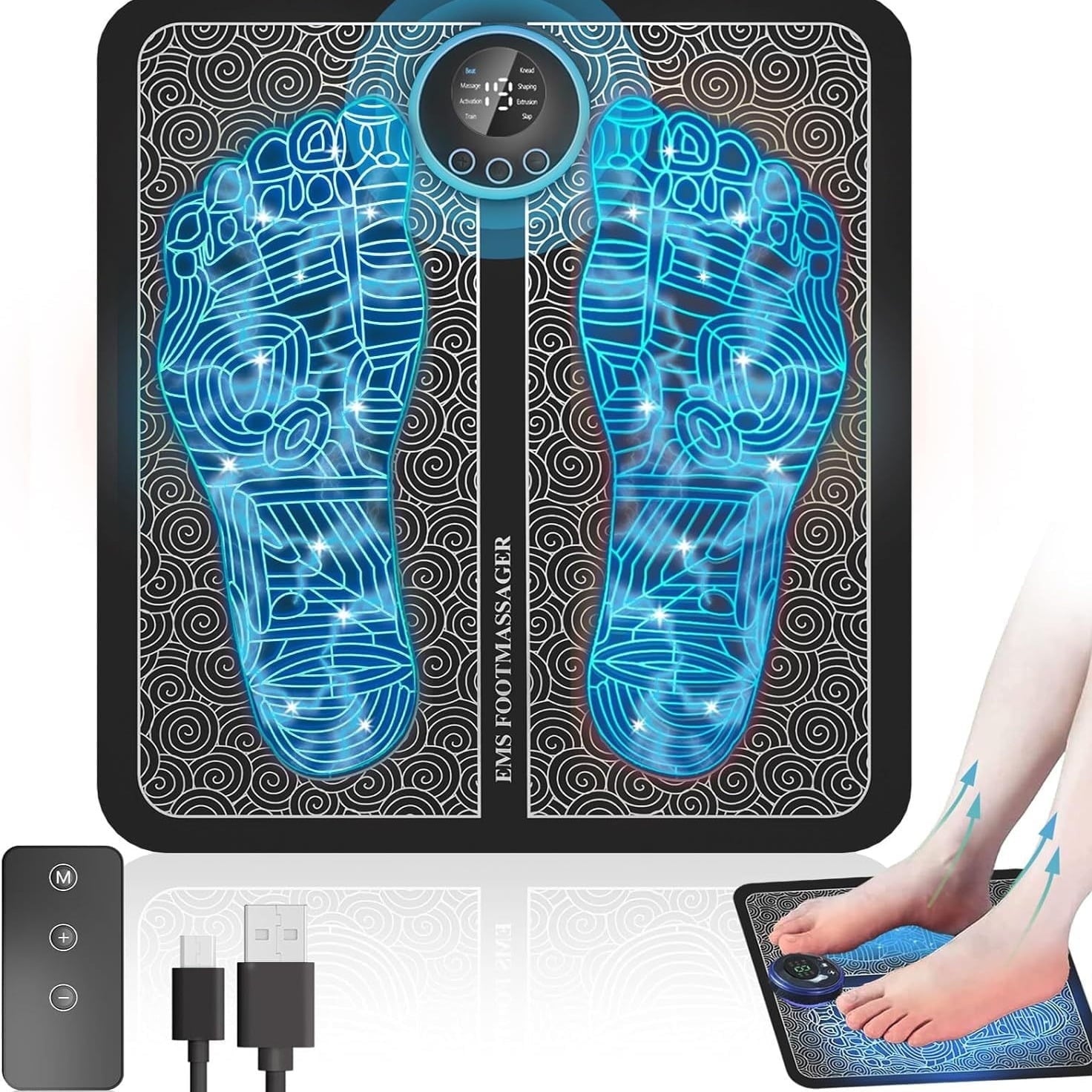 Foot Massager Device for Plantar Fasciitis and Neuropathy Relief Care