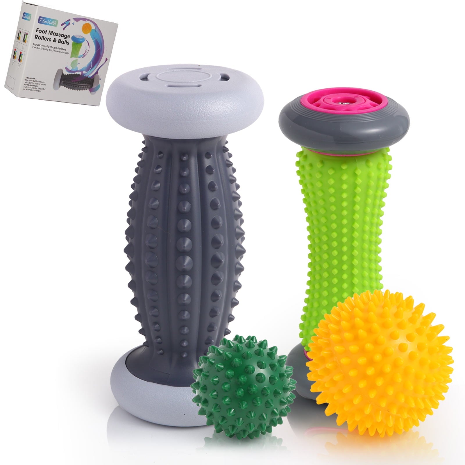 & Massager for Plantar Fasciitis Relief, Neuropathy, Gray