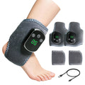 Portable Feet & Ankle Massager with 3-Speed Vibration and 5-Temperature Settings (104°F-140°F),Touch Screen for All A...