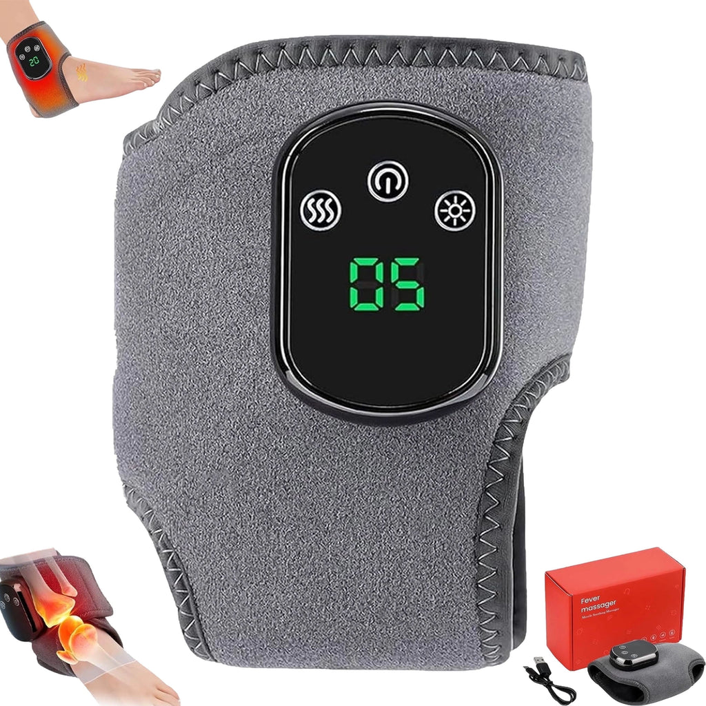 Wireless Triple Therapy Massager with 3-Speed Vibration & 5-Temperature Heat Settings,Touch Screen for Home,Office,Tr...