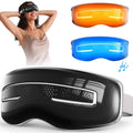 with Heat and Cooling, Mask with Massage Setting, Sleep Mask for Relax, Birthday Gifts for Women Men, Black