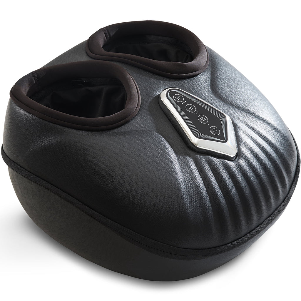 for Mother's Day with Heat and Compression, Shiatsu Feet , Fits Up to Men Size 13.5, Black