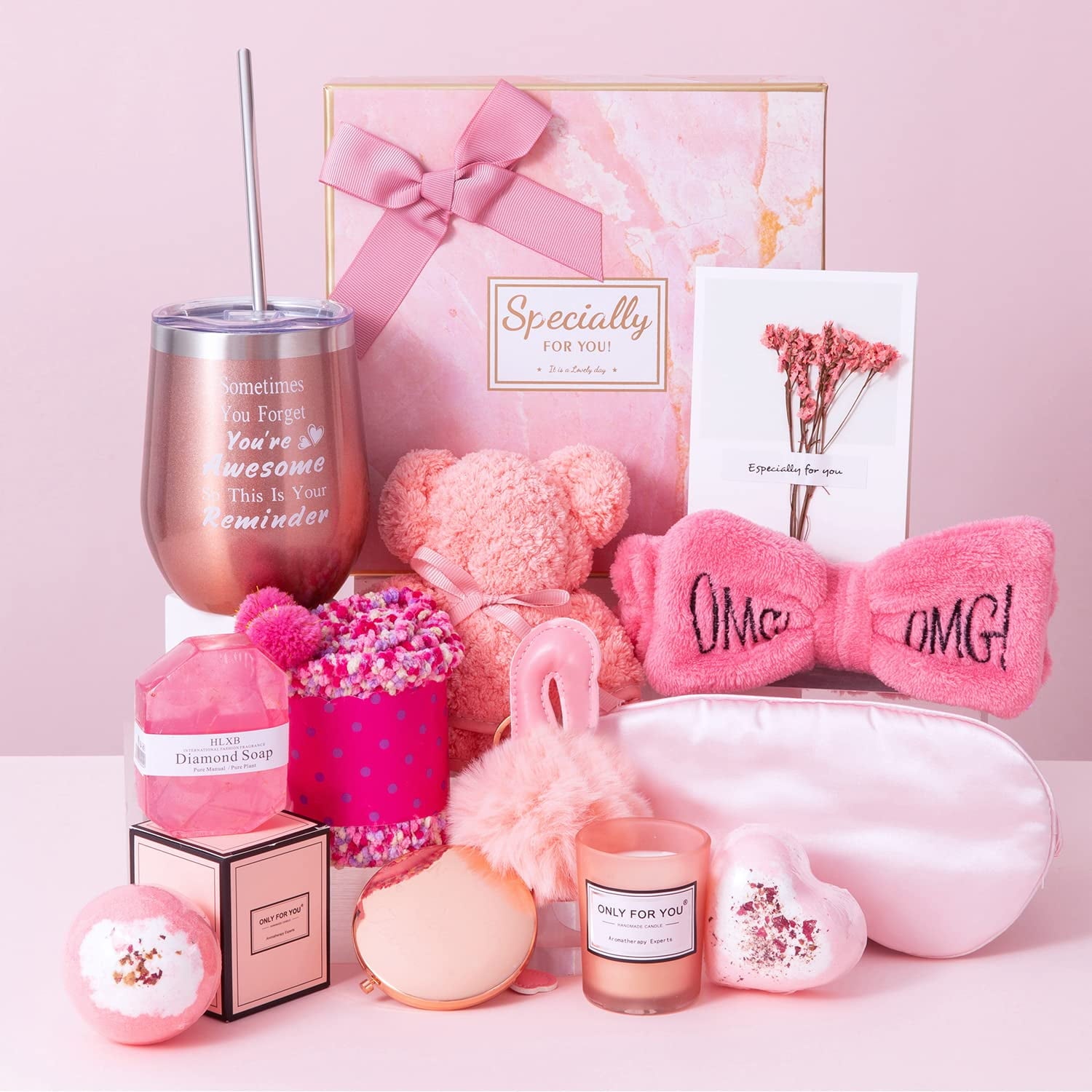 for Women - Birthday for Women,Women Set Contains 13 Items Unique Female Gift Ideas,Relaxing Care Package Self Care G...