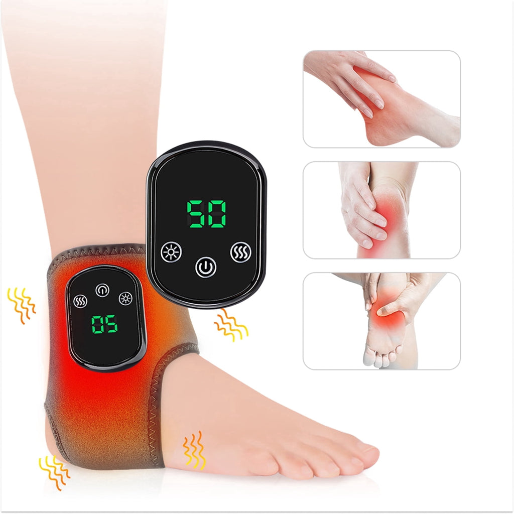 with Heat - Perfect Gift for Parents & Couples, 3 Vibration Modes, 5 Heat Levels, Cordless Foot for Home & Travel