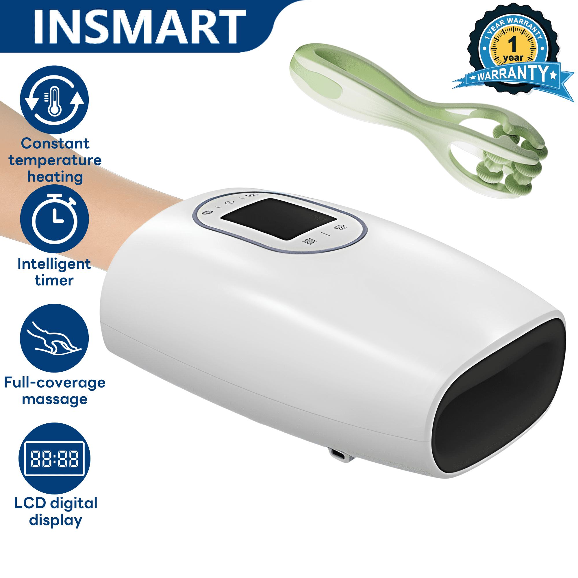 Massager with Heat, Full- Air Compression & Multiple Massage Nodes for Daily Relaxation, Deal Gift