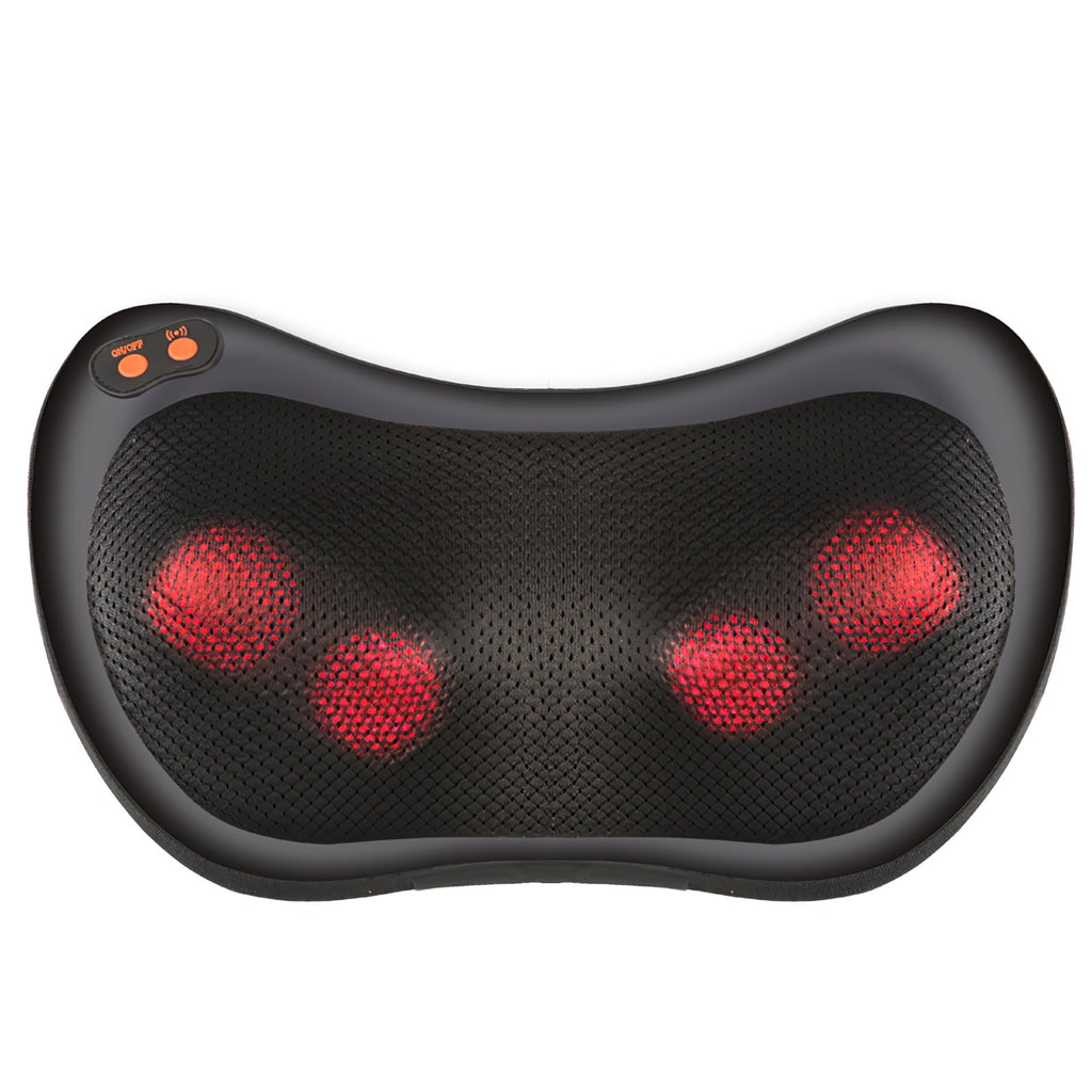 Shiatsu Pillow with Heat, Electric Back for Shoulder, Back, Leg, Deep Tissue Kneading Massage to Relax Muscles, Massa...